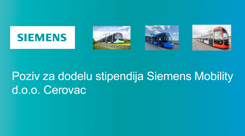 Презентација програма стипендирања компаније Siemens Mobility 