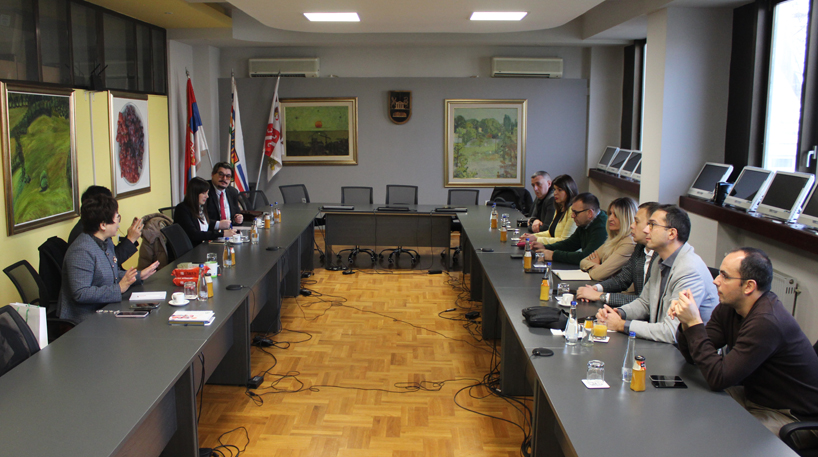 Састанак са представницима кинеских универзитета у Ректорату Универзитета у Крагујевцу